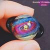 Star River Series [Star Glass] Oval Galaxy Star Ring/Metal Pattern/Handmade Necklace